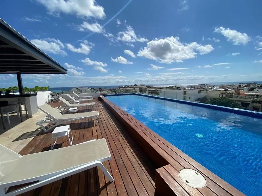 Hermosa Suite Con Increibles Vistas Desde El Roof! Playa del Carmen Lägenhet